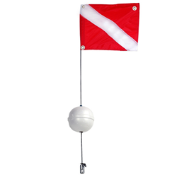 Flag, Nylon 1 Piece Float With Ball